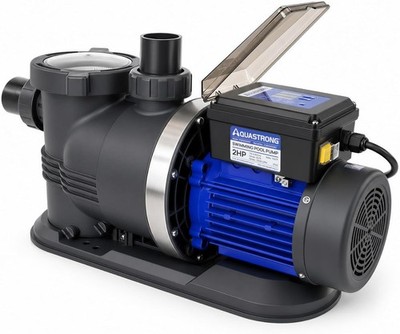 NEW! Aquastrong POP200ADT 2HP 115V Pool Pump Dual Speed Timer 5500GPH Plug-In