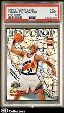 CHARLES BARKLEY #TC7 PSA 9 POP 3 1996 Stadium Club Top Crop Insert Juwan Howard