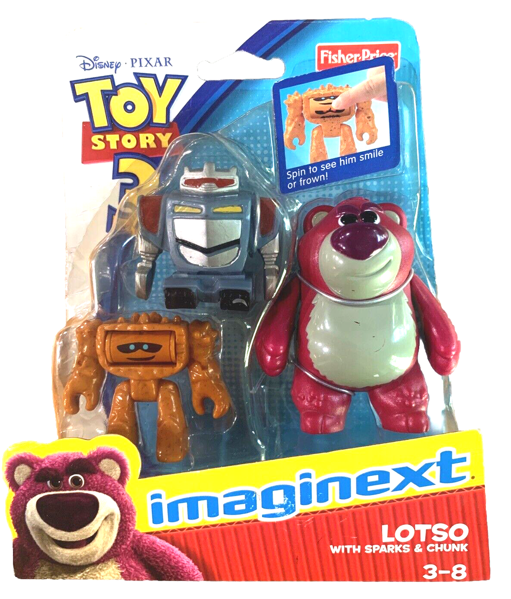 Imaginext Toy Story 3 Lotso Sparks & Chunk Figures Fisher Price
