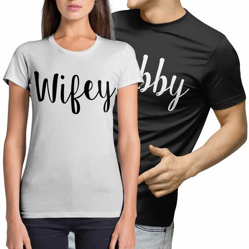 T-Shirts Ehemann Frau frisch verheiratet Oberteil Flitterwochen süß L125 - Bild 2 von 17