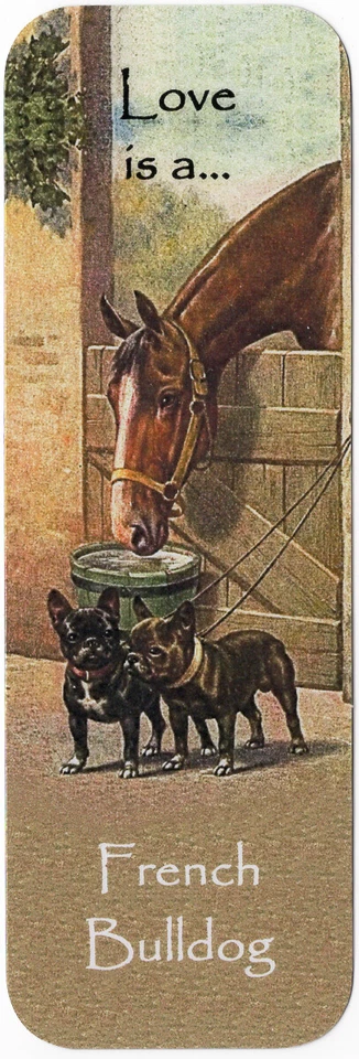 K9-KARDS FRENCH BULLDOG FRENCHIE BEAUTIFUL DOG BOOKMARK SAME IMAGE BOTH SIDES GREAT GIFT