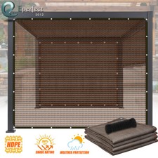 90% Sun Shade Cloth Privacy Screen with Grommets for Patio Garden Pergola Cover