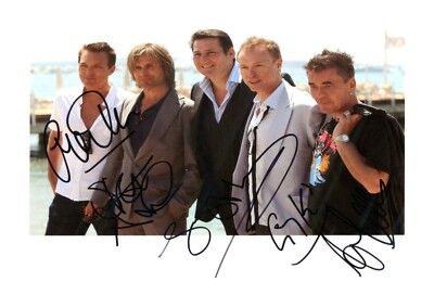 Spandau Ballet 1 A4 reproduction autographs picture poster with choice of frame