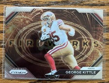 2023 NFL Panini Prizm George Kittle F-22 Fireworks San Fransisco 49ers