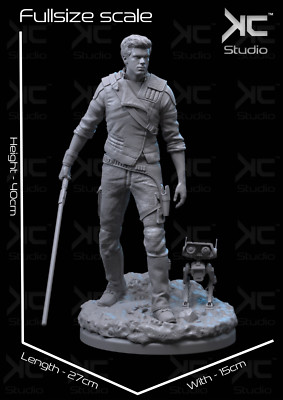 Cal Kestis Jedi Survivor resin scale model kit unpainted 3d print