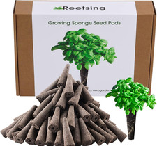 100 Pack Hydroponics Sponge,Replacementpre-Grow Sponges,Hydroponics Growing Syst 0.29 per gallon