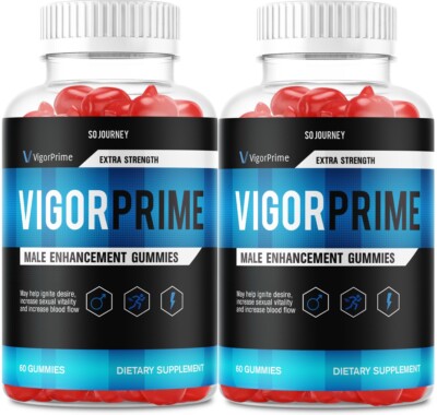 (2 Pack) Vigor Prime Gummies for Men   VigorPrime Male Gummy All-Natural ...