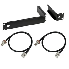 UA506 Single Rack Mount Kit for SLX SLX4 Receiver Shure with 2 Extension Cable