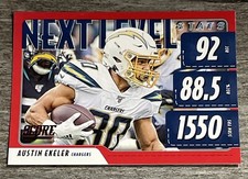 Austin Ekeler 2020 Score Red Next Level Stats Chargers #NLS-AE  *K1*