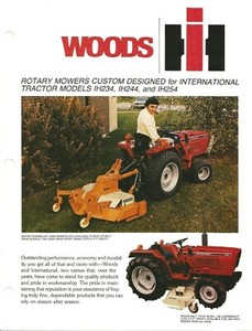 International Woods rotary mowers for 234 244 254 sales flyer 2p