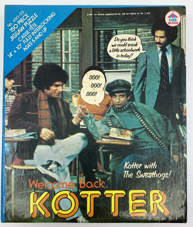 Welcome Back Kotter Sweathogs Puzzle 1976 HG Toys INCOMPLETE See Photo - Image 3 of 4