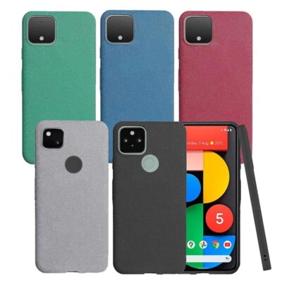 For Google Pixel 4 4XL Pixel4A 5G RockSand Matte Rubber Silicone 