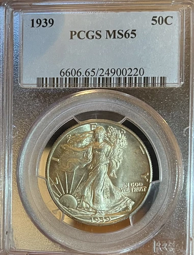 1939 PCGS MS65 Walking Liberty Silver Half Dollar