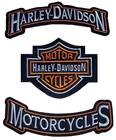 Harley-Davidson Rocker Emblem Patches Biker Vest Motorcycle Harley Riding Patch