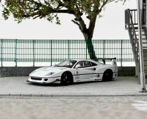 EY SH 1:64 White F40 LBWK Widebody Sports Model Diecast Display Car | eBay