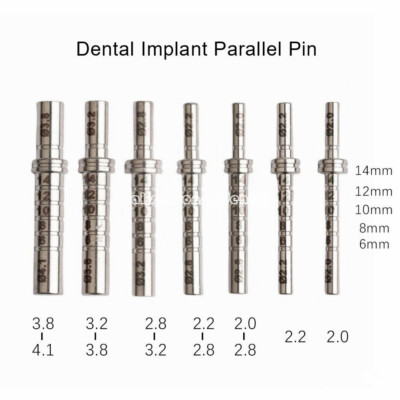 Dental Stainless Steel Implant Parallel Pin Depth Gauge Guide Rod Surgical Tool