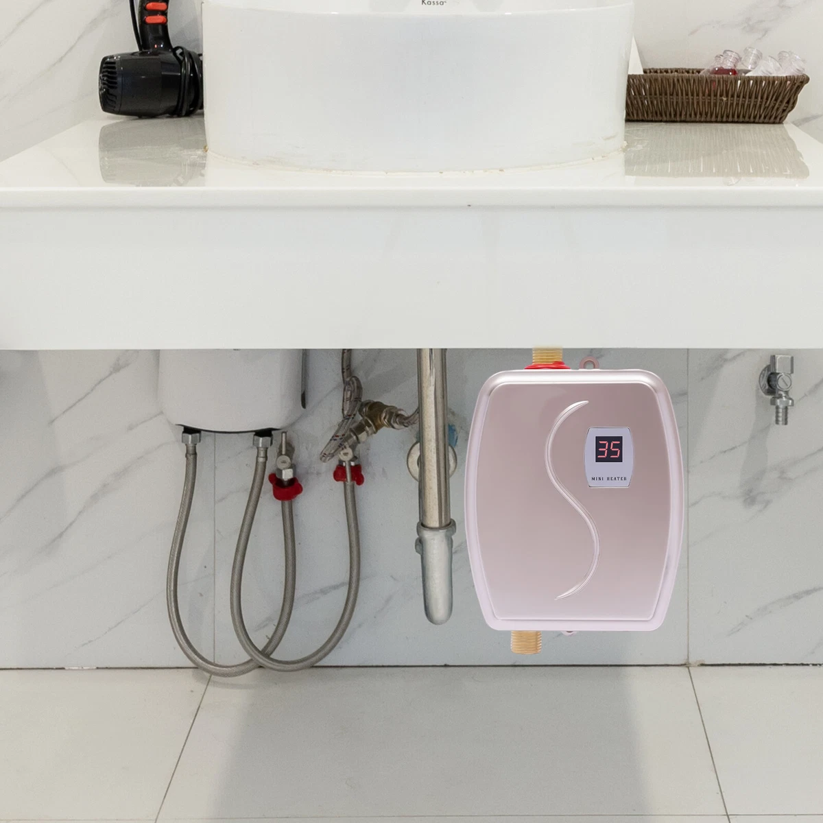 3000W Electric Water Heater Intelligent Thermostat Water Heater Bathroom  Kitchen | eBay