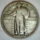 1920 Standing Liberty Silver Quarter Fine Circulated 25c US Type Coin Philly