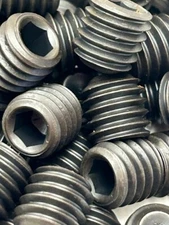 3/8-16 x 3/8" CUP POINT SET SCREWS  BLACK HEAT TREATED ALLOY STEEL PACK OF 100