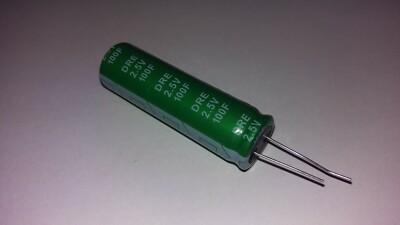 100F / 2,5V Supercap 18x60mm RM 7,5mm Doppelschichtkondensator