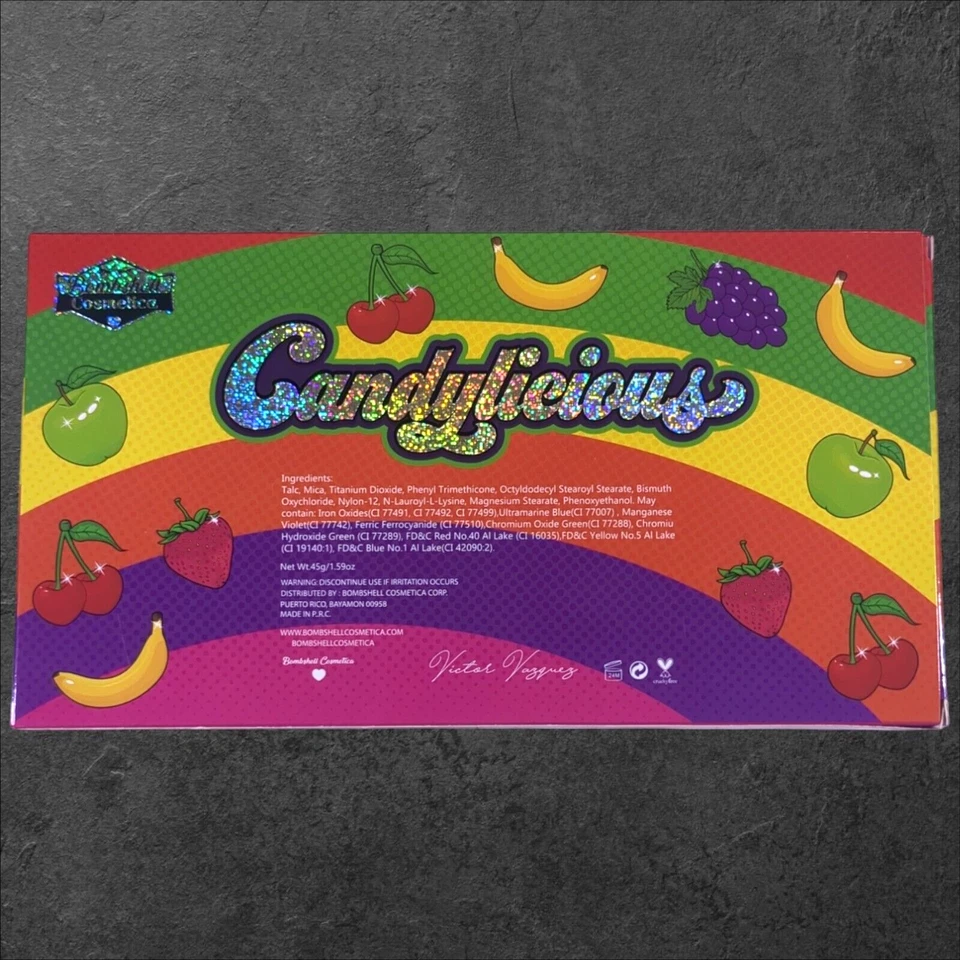 Bombshell Cosmetica Candylicious Eyeshadow Palette 18 Shades Discontinued - Image 2 of 4