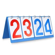 4Digit Table Top Scoreboard Score Keeper Flipper for Basketball Tennis Badminton