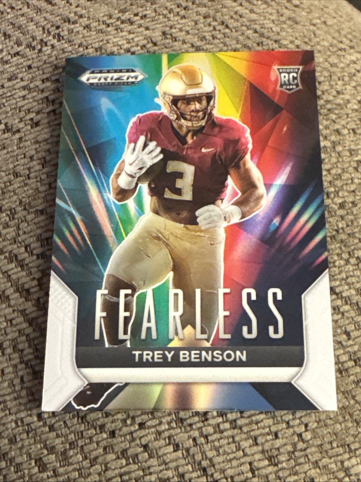 Trey Benson Panini Prizm Draft Picks Fearless #FTB Base