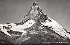 RPPC Zermatt Matterhorn Switzerland Alps Mont Cervin Photo Vtg Postcard A16
