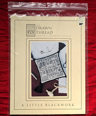 The Drawn Thread ~ A LITTLE BLACKWORK~ Cross Stitch Chart/Pattern Only