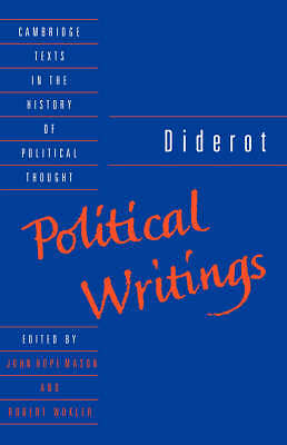 Diderot: Political Writings Diderot Mason Wokler Paperback 9780521369114