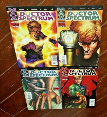 Doctor Spectrum #1 thru #4, (Marvel MAX, 2004/05): Free Shipping!