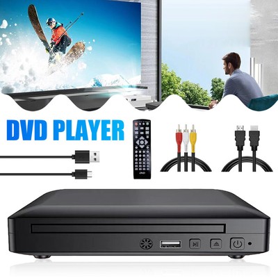 CD DVD UHD Spieler 19X 4.3X17cm mit HDMI USB AV Anschluss Mit Fernbedienung
