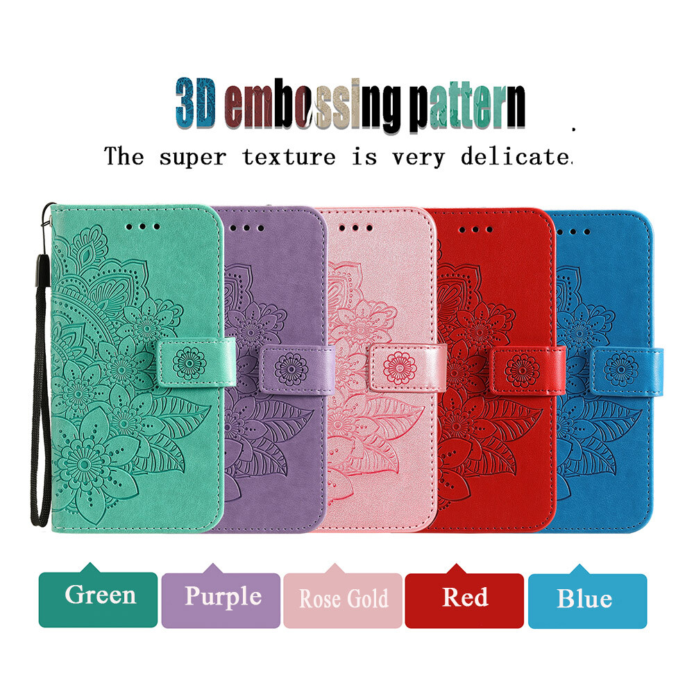 3D Embossed Leather Phone Case Compatible with iPhone 11 12 Pro Max XS XR 7 8
