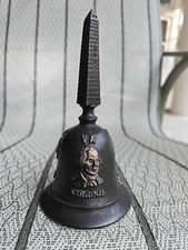 Vintage BLAKE VALLEAU BRONZE 1997 ABA CONVENTION BELL, SIGNED 100/300, 6¾"H