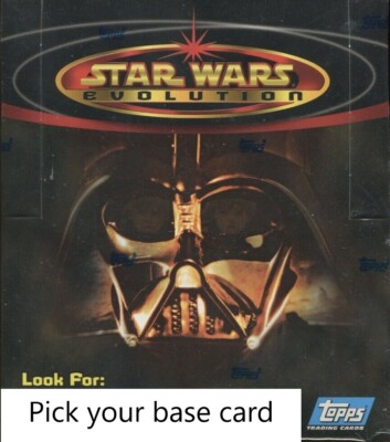 2001 Topps Star Wars Evolution Trading Cards Pick your base card/Finish your set