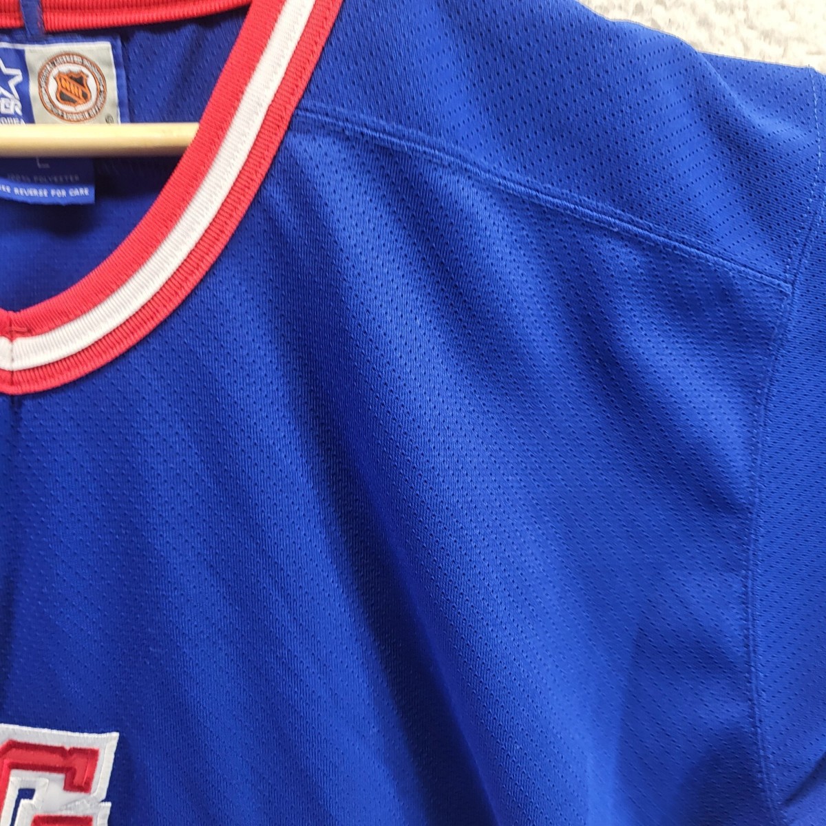 Maillot Vintage Starter New York Rangers NHL Taille L - Occasion, Bleu, Conférence Est