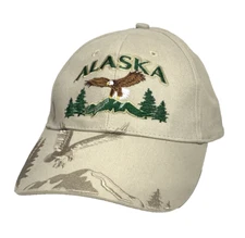 Men Alaska Baseball Dad Cap Hat By Artic Circle Enterprises Bald Eagle Travel