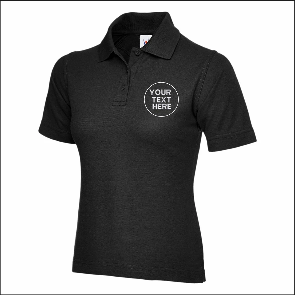 Personalised Embroidered Uneek UC106 Classic Poloshirt Work Wear Tee Polo Shirt