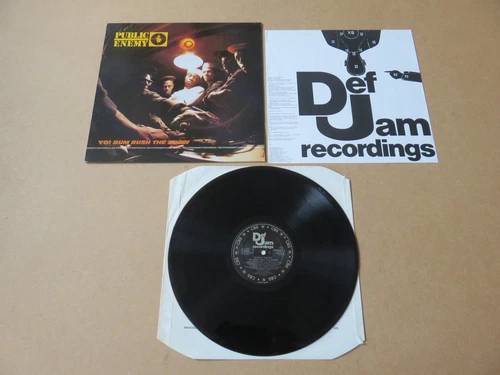PUBLIC ENEMY Yo ! Bum Rush The Show DEF JAM UK 1ST PRESSING VINYL LP & INSERT