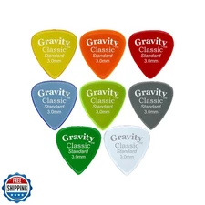 Gravity Guitar Picks - Made of Acrylic - Brighter, Louder, Faster - Classic S