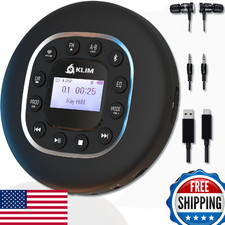 KLIM Journey Portable CD Player, Bluetooth, AUX, FM Radio, MP3, SD, Headphones