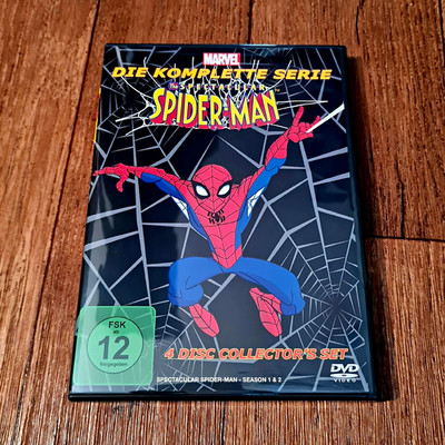 THE SPECTACULAR SPIDER-MAN (Komplette Serie) DVD 4-Disc Marvel X-Men Turtles BOX