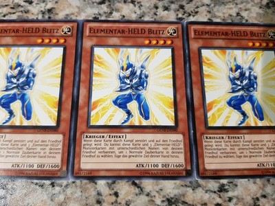 Yu-Gi-Oh!  3 × Elementar Held Blitz  Box 6