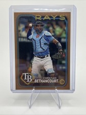 2024 Topps Series 1 Christian Bethancourt Gold Parallel /2024 #96 TB Rays