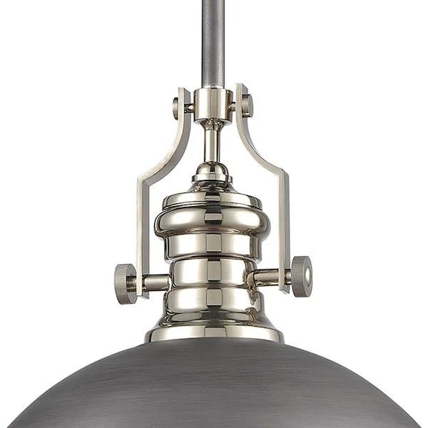 ELK LIGHTING 67236-1 Colgante Chadwick 1 Luz en Zinc Resistente a la Intemperie con Metal y Foto 3 de 4