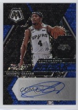 2022 Panini Mosaic Fast Break Blue Prizm 22/25 Devonte' Graham #FB-DEV Auto 7rv