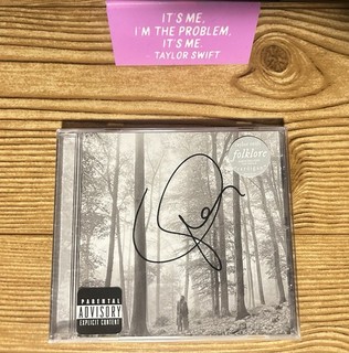 Taylor Swift Folklore Signed Sealed CD 2020 Cardigan Republic Records