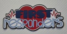 First Responder Title. Scrapbook, Card Making Paper Piecing