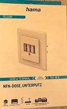 Hama TAE-NFN-Telefondose, Unterputz Telefondose Telefon Unterputz Weiß