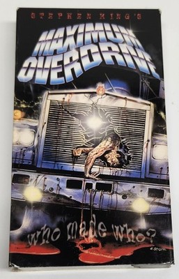 Maximum Overdrive VHS 1986/2001 Stephen King Horror HTF Anchor Bay